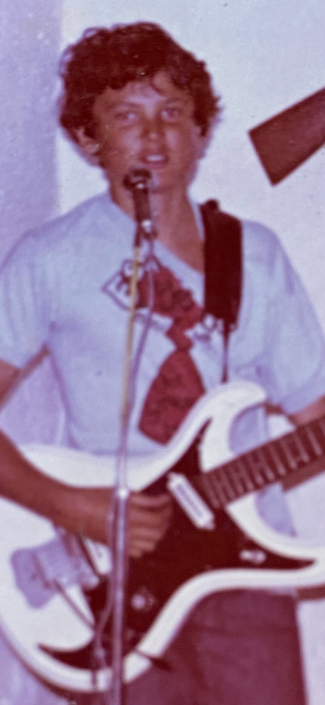 Steve Louw in his first band Atlantic Rose, 1970