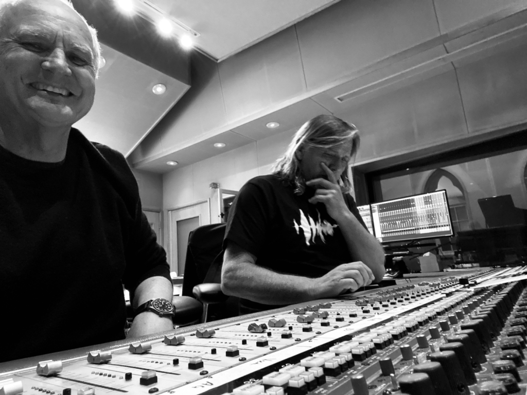 Steve Louw and Kevin Shirley mixing Headlight Dreams, February 2020